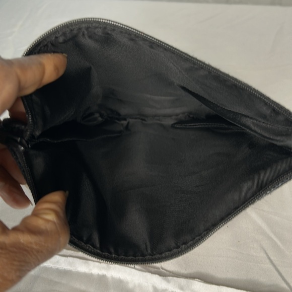 PEACE LOVE DOUGHNUT JUNKIE makeup bag. Coffee and doughnut lovers bag. - Picture 3 of 4